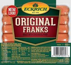 ECKRICH ORIG FRANKS 12OZ