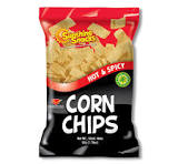 SUNSHINE CORN CHIPS HOT &amp; SPICY 50G