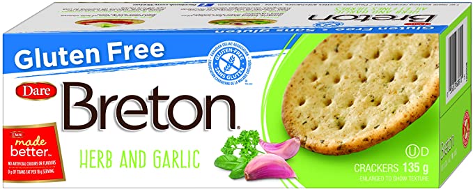 Dare Breton Gluten Free Herb &amp; Garlic 135g