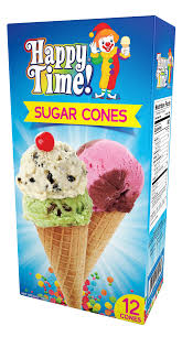 HAPPY TIME SUGAR CONES 