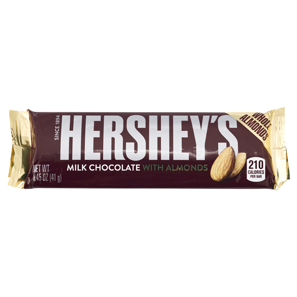 HERSHEYS MILK W/ALMONDS 1.55OZ