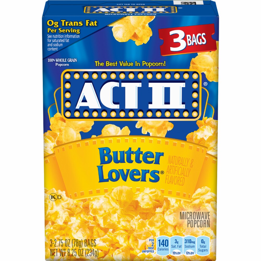 Act11 Popcorn Butter Lovers 8.25oz