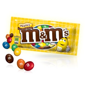 M&amp;M Peanut Single 1.74oz