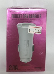 [08367] Rocket Car Charger White