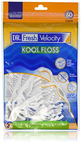 DR FRESH VELOCITY KOOL FLOSSERS WAXED FLOSSERS 60CT