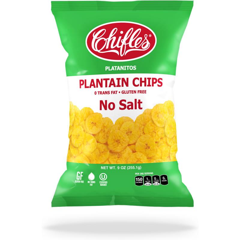 CHIFLES PLANTAIN CHIPS - NO SALT 9OZ