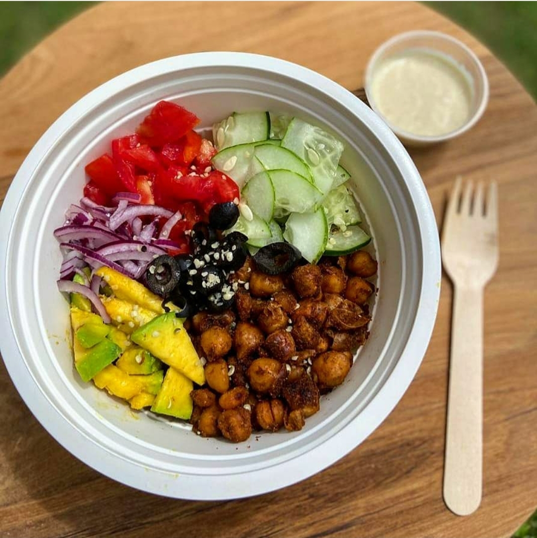 VAN'S VEGAN-GREEK BUDDHA BOWL (GLUTEN FREE)