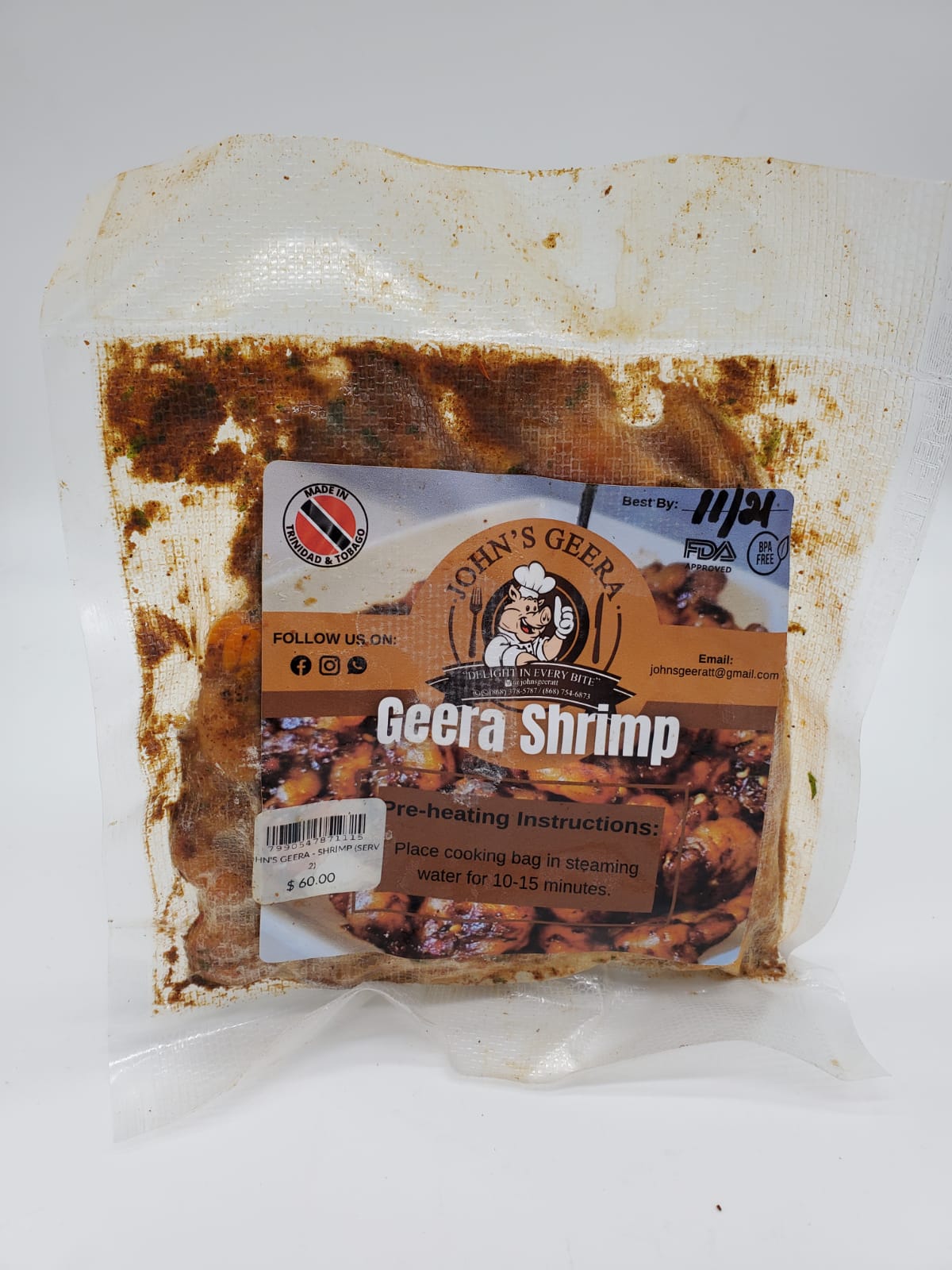 JOHN'S GEERA - SHRIMP (SERV 2)