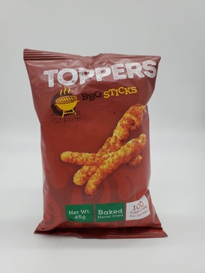 TOPPERS BBQ STICKS 45G