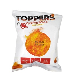 [09966] TOPPERS CHEESE BALLS - HOT &amp;SPICY 35G