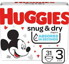 HUGGIES SNUG & DRY JUMBO STEP 3 (LG) 31CT