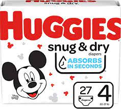 [010091] HUGGIES SNUG &amp; DRY JUMBO STEP 4 (XL) 27CT