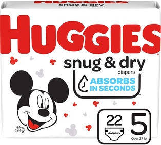 HUGGIES SNUG & DRY JUMBO STEP 5 (XXL) 22CT