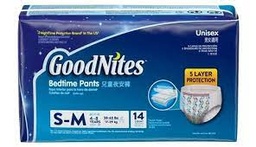 [010094] HUGGIES GOODNITES UNISEX SM-MED 14CT