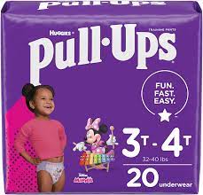 [010101] HUGGIES PULL UPS GIRLS 3T-4T 20CT