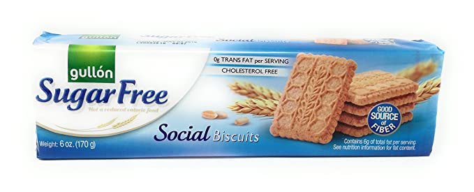 SUGAR FREE FIBRE SOCIAL COOKIE 170G