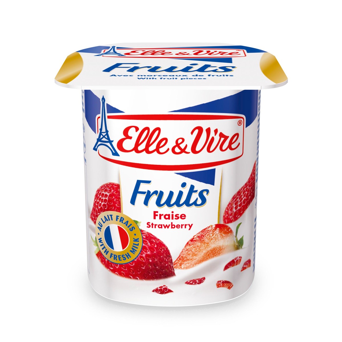 ELLE & VIRE YOGURT - STRAWBERRY 125GM