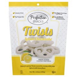 [010610] TWISTS - LEMON CHEESECAKE WHITE FUDGE PRETZELS 5.5OZ