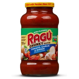 [10985] RAGU - CHUNKY TOMATO ONION &amp; GARLIC 24OZ