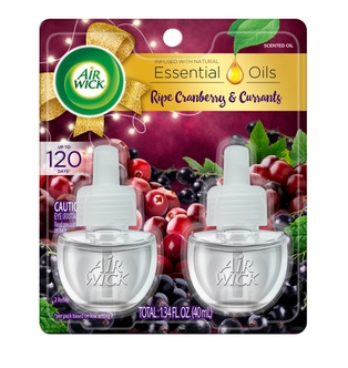 AIRWICK SCENTED OIL - RIPE CRAN & CURRANTS 2 REFILLS