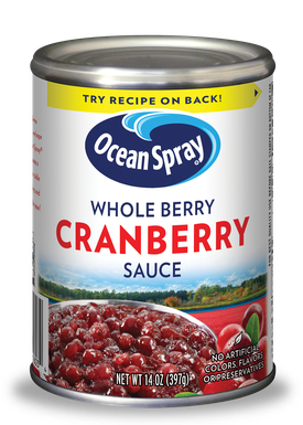 OCEAN SPRAY WHOLE CRANBERRY SAUCE 397G