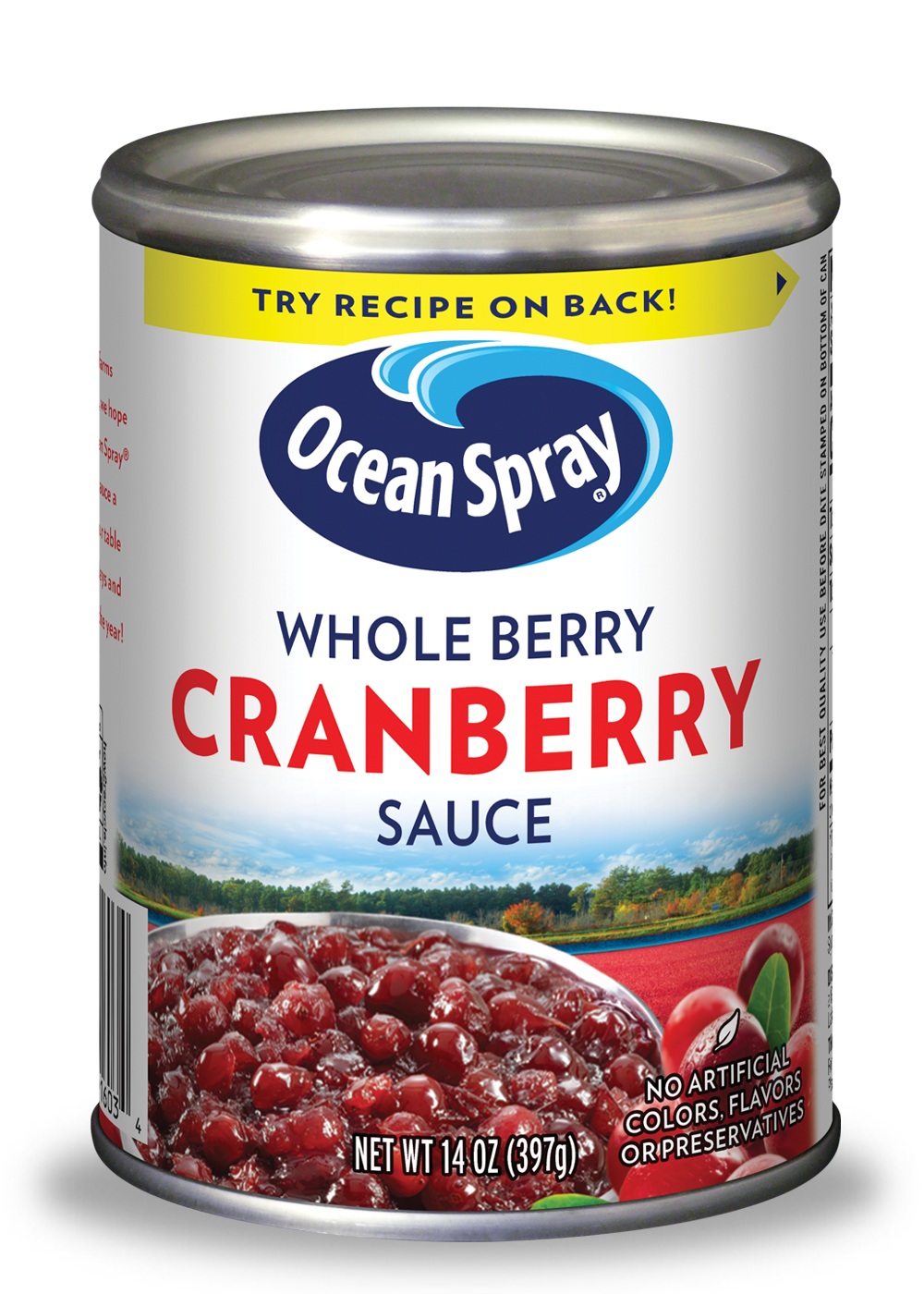 OCEAN SPRAY WHOLE CRANBERRY SAUCE 397G