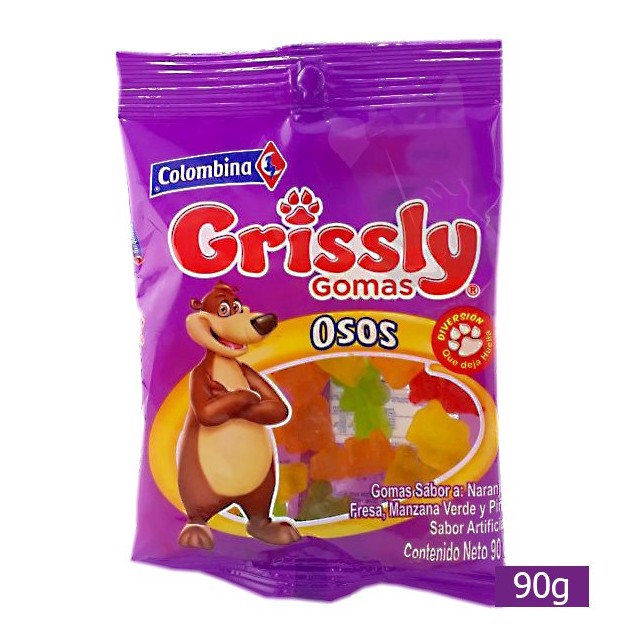 COLOMBINA GRIS OSOS BEARS 90G