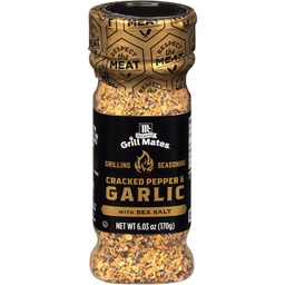 [11830] GRILL MATES CRACKED PEPPER &amp; GARLIC W/SEA SALT 170G