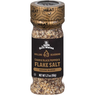 GRILL MATES COARSE BLACK PEPP & FLAKE SALT 170G