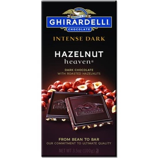 GHIRARDELLI INTENSE DARK HAZELNUT HEAVEN 100G