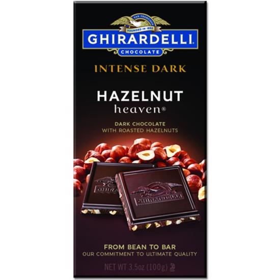 GHIRARDELLI INTENSE DARK HAZELNUT HEAVEN 100G