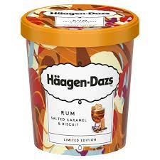 Haagen Daz Rum Salted Caramel & Biscuit (1 PINT)