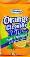 HOMEBRIGHT MULTI-SURFACE CLEANER - ORANGE (32 WIPES)