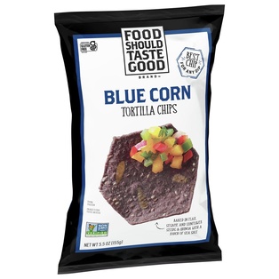 FSTG TORTILLA CHIPS - BLUE CORN 5.5OZ