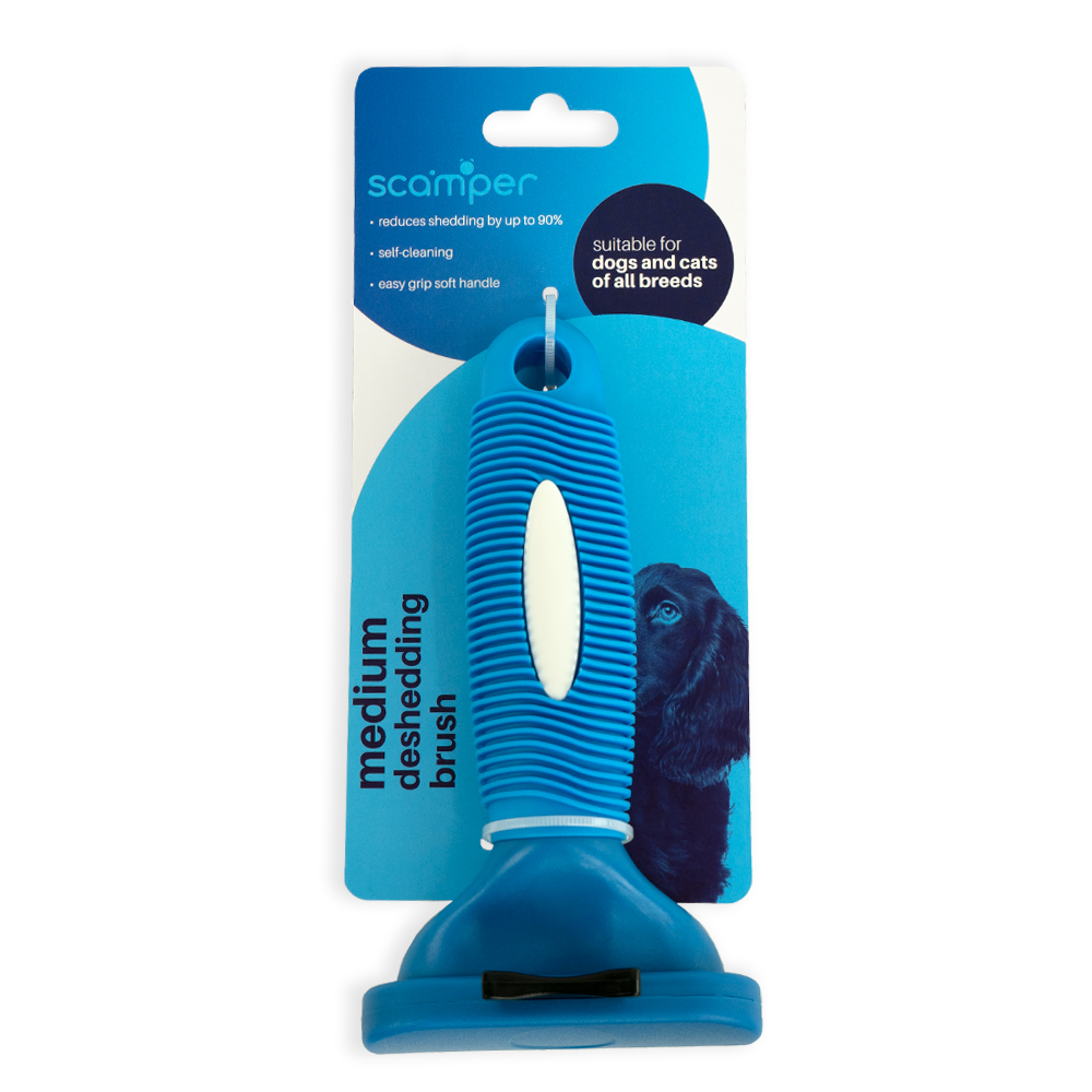 SCAMPER DESHEDDING BRUSH (MED)