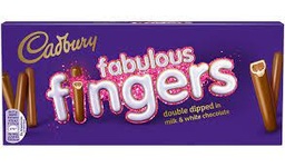 [12166] CAD FABULOUS FINGERS TRIPLE CHOC 110g