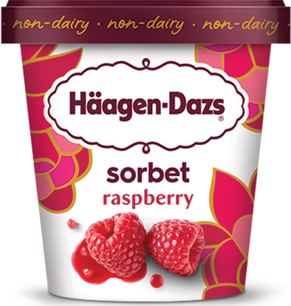 HAAGEN DAZ SORBET RASPBERRY (PINT) VEGAN