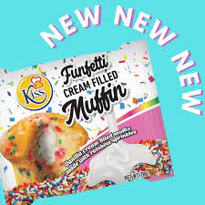 KISS FUNFETTI CREAM FILLED MUFFIN 78G