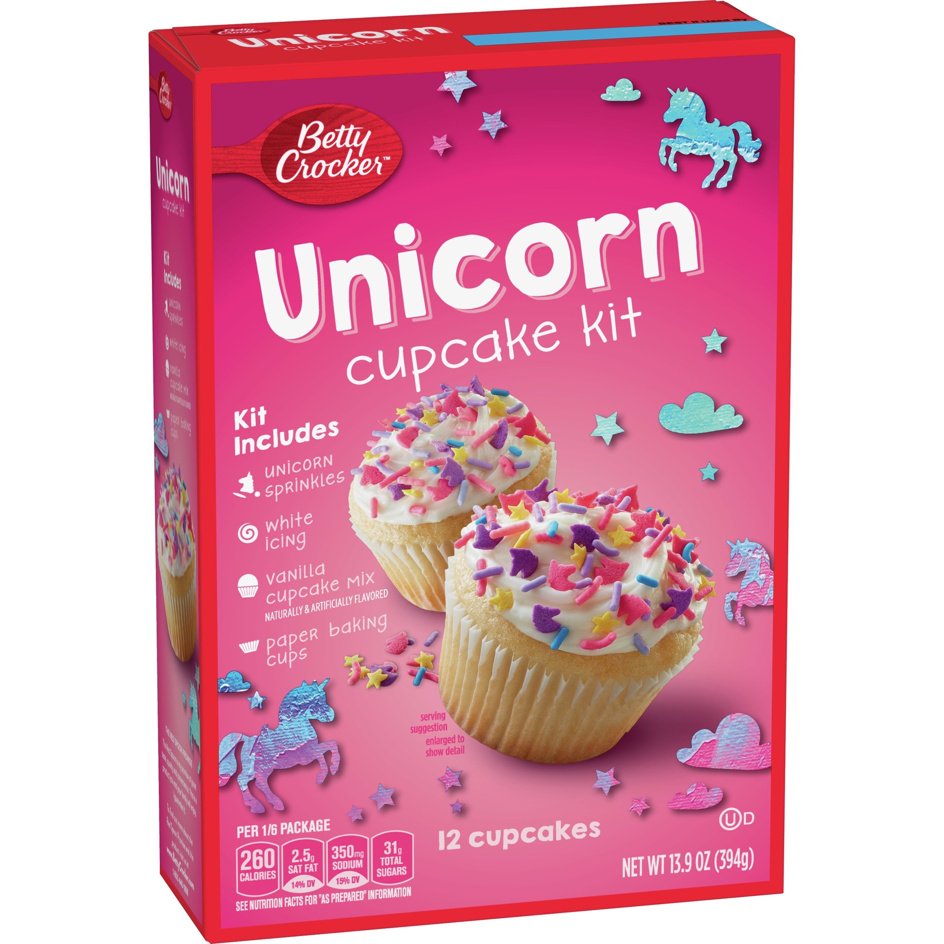 BettyC Unicorn Cupcake Kit 349g