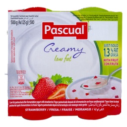 [12353] PASCUAL STRAWBERRY L/F 125G (4PK)