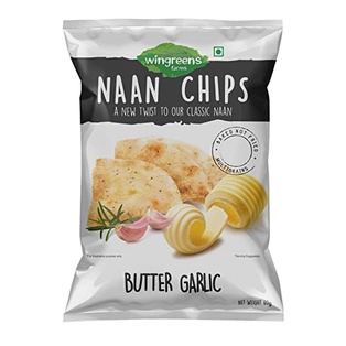 NAAN CHIPS - BUTTER GARLIC 30G