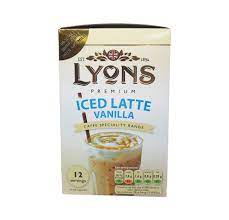 LYONS 3 IN 1 ICED LATTE - VANILLA (12PKS)