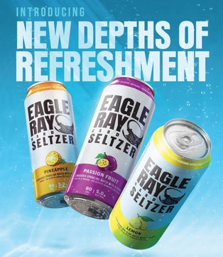 EAGLE RAY HARD SELTZER - PINEAPPLE  295ML