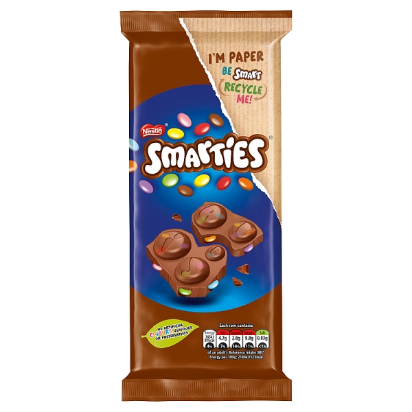 SMARTIES MILK CHOCLOATE 180g