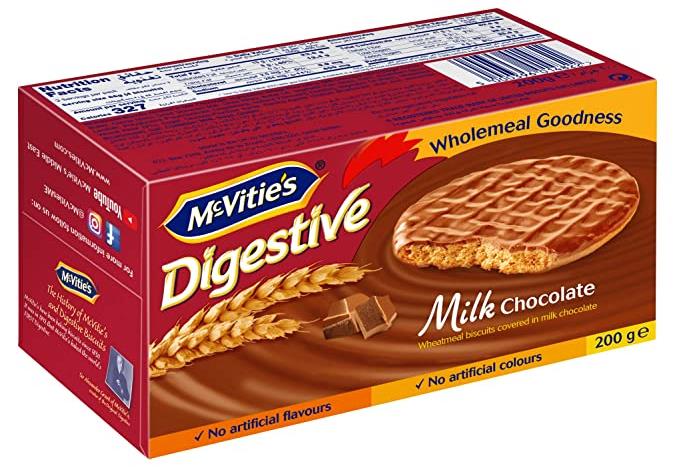 MCVITIES DIGESTIVE DARK CHOC 200G