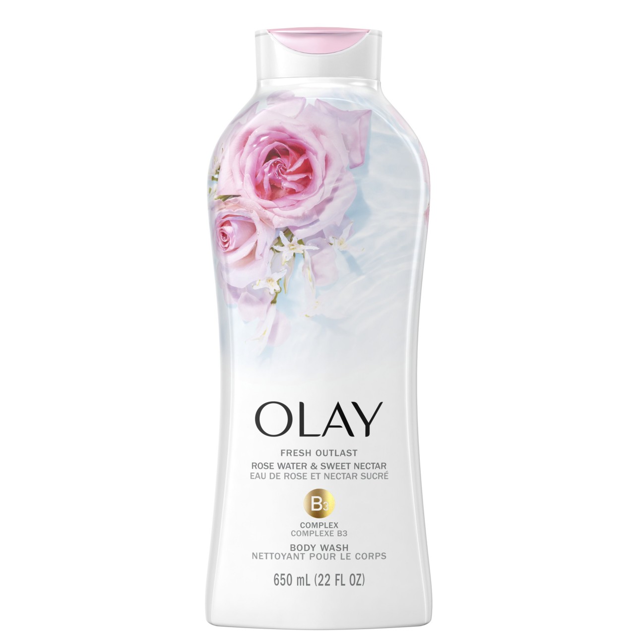 OLAY BODY WASH ROSE WTR 12.3OZ