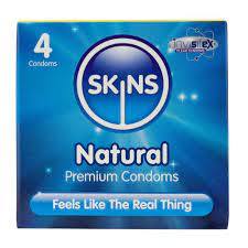 SKINS NATURAL CONDOMS 4PK