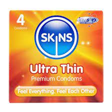 SKINS ULTRA THIN CONDOMS 4PK