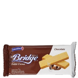 [13742] COLOMBINA BRIDGE CHOCOLATE WAFER 30G 10PK