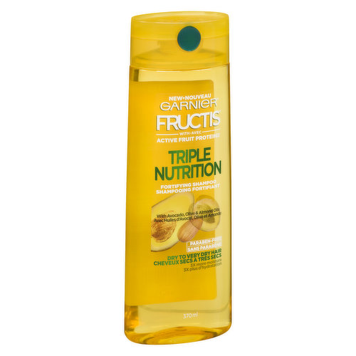 GARNIER FRUCTIS TRIPLE NUTRITION SHAMPOO 12.5OZ